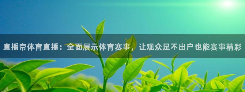 直播帝体育直播：全面展示体育赛事，让观众足不出户也能赛事精彩